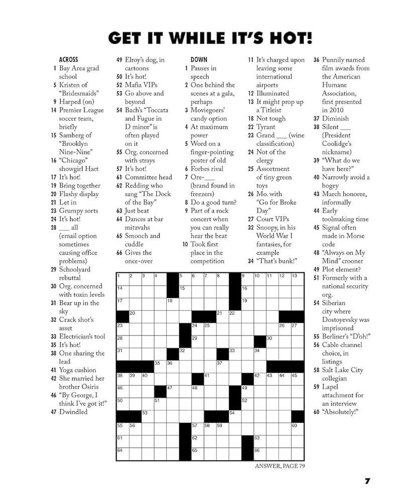 gelato brand wsj crossword clue