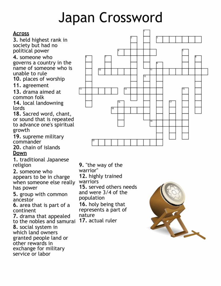 Japan Crossword WordMint