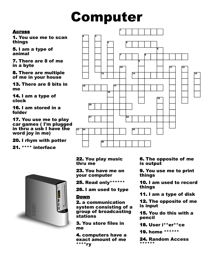 Jazz Elements Crossword WordMint