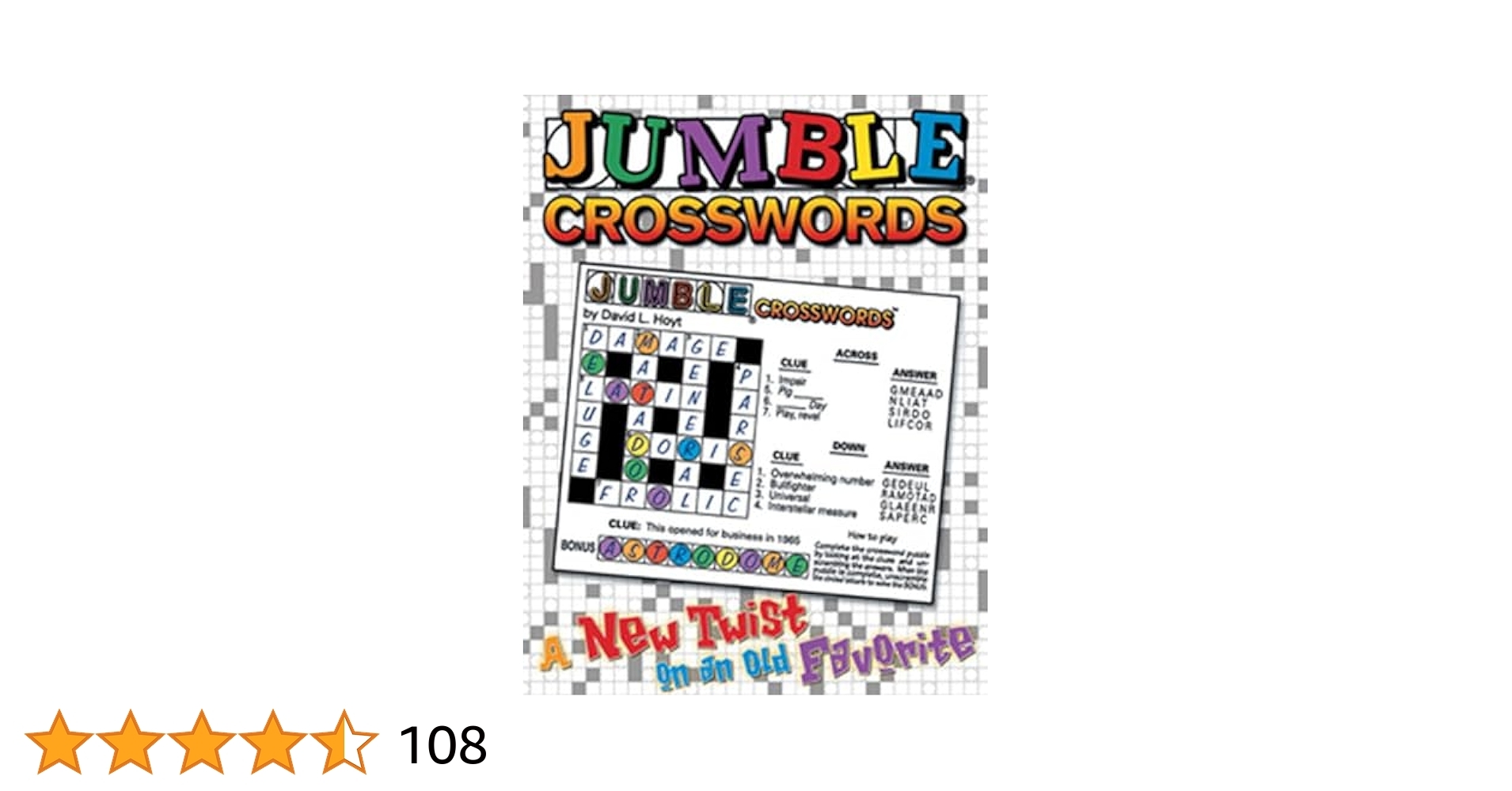 Jumble Crosswords A New Twist On An Old Favorite Jumbles Tribune Media Services 9781572433472 Amazon Books