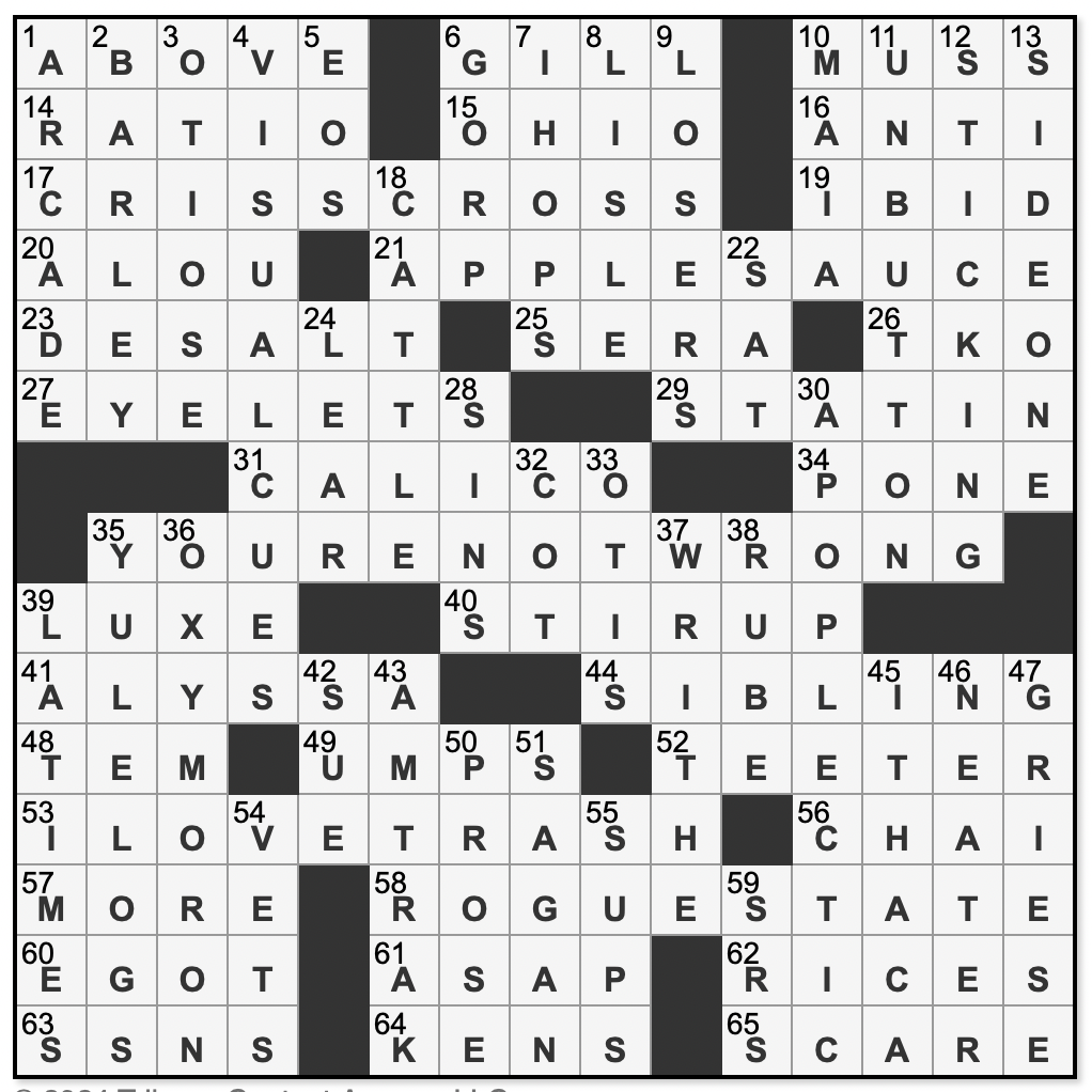 L A Times Crossword Corner Saturday June 22 2024 Wendy L Brandes John Lieb