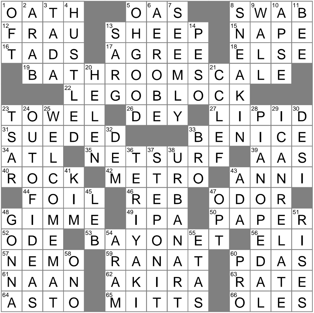 LA Times Crossword 11 Sep 24 Wednesday LAXCrossword
