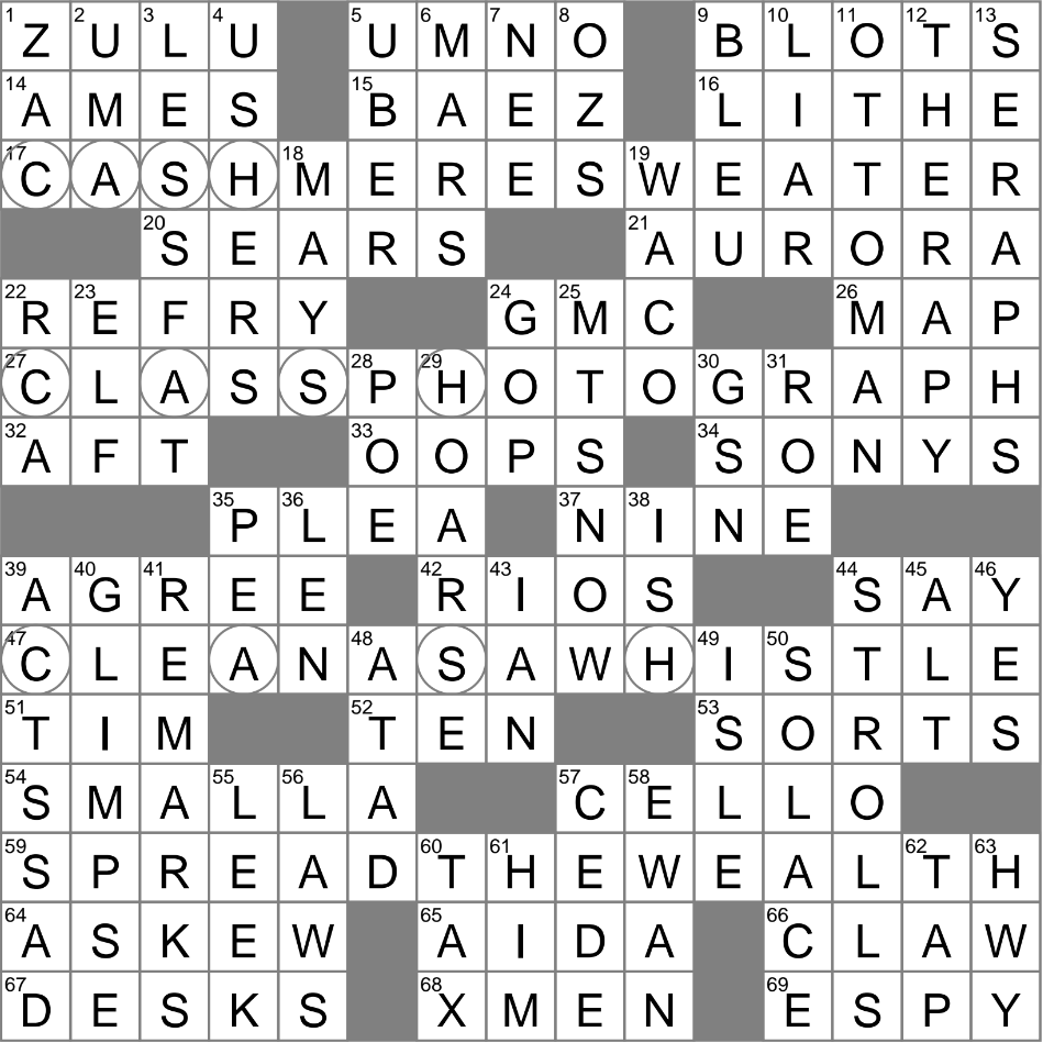 LA Times Crossword 13 Feb 24 Tuesday LAXCrossword