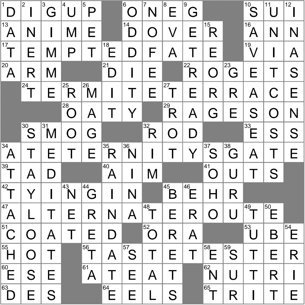 grin and bear it philosophy crossword