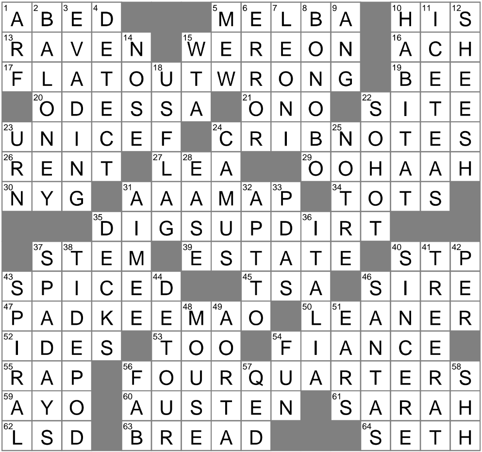 LA Times Crossword 19 Feb 25 Wednesday LAXCrossword