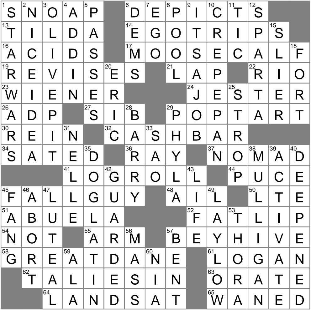 LA Times Crossword 19 Oct 24 Saturday LAXCrossword