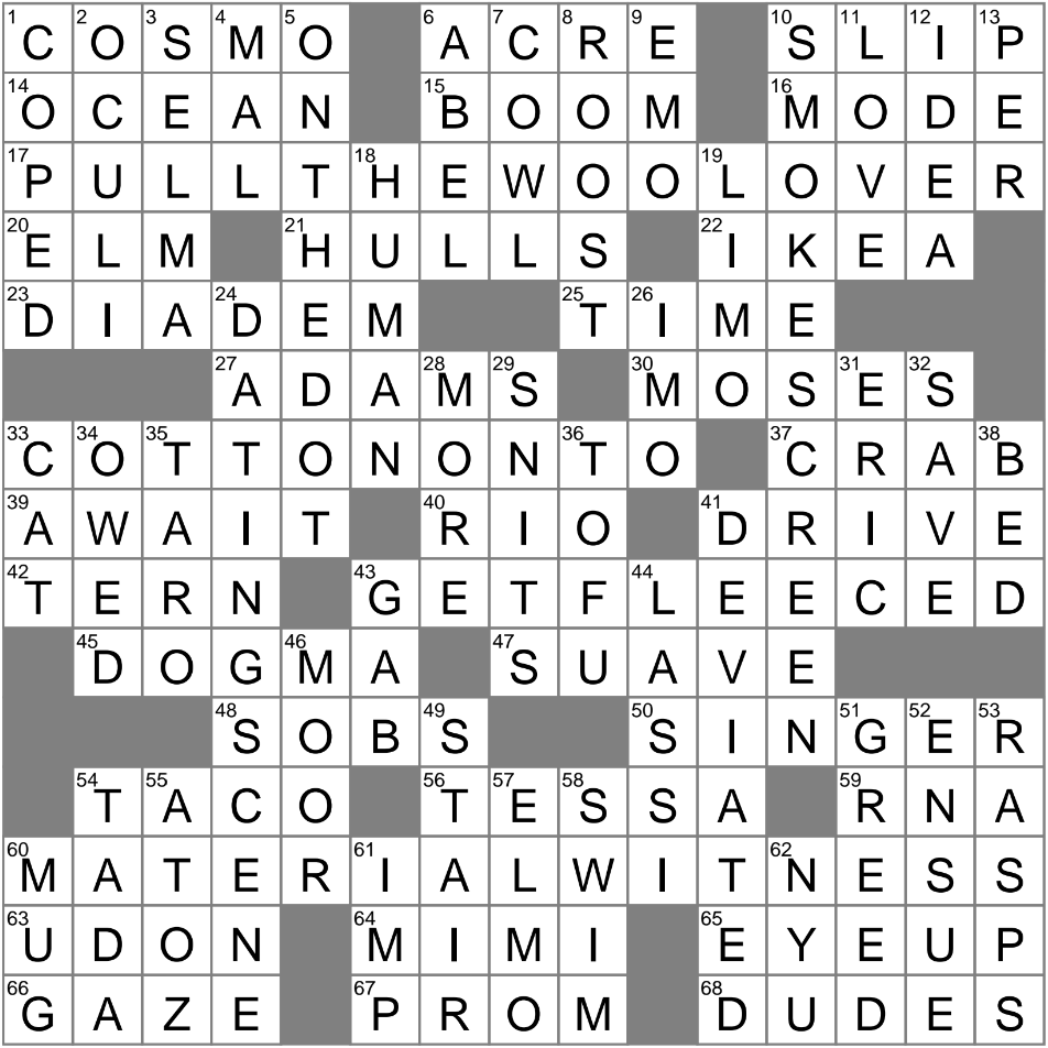 LA Times Crossword 19 Sep 24 Thursday LAXCrossword