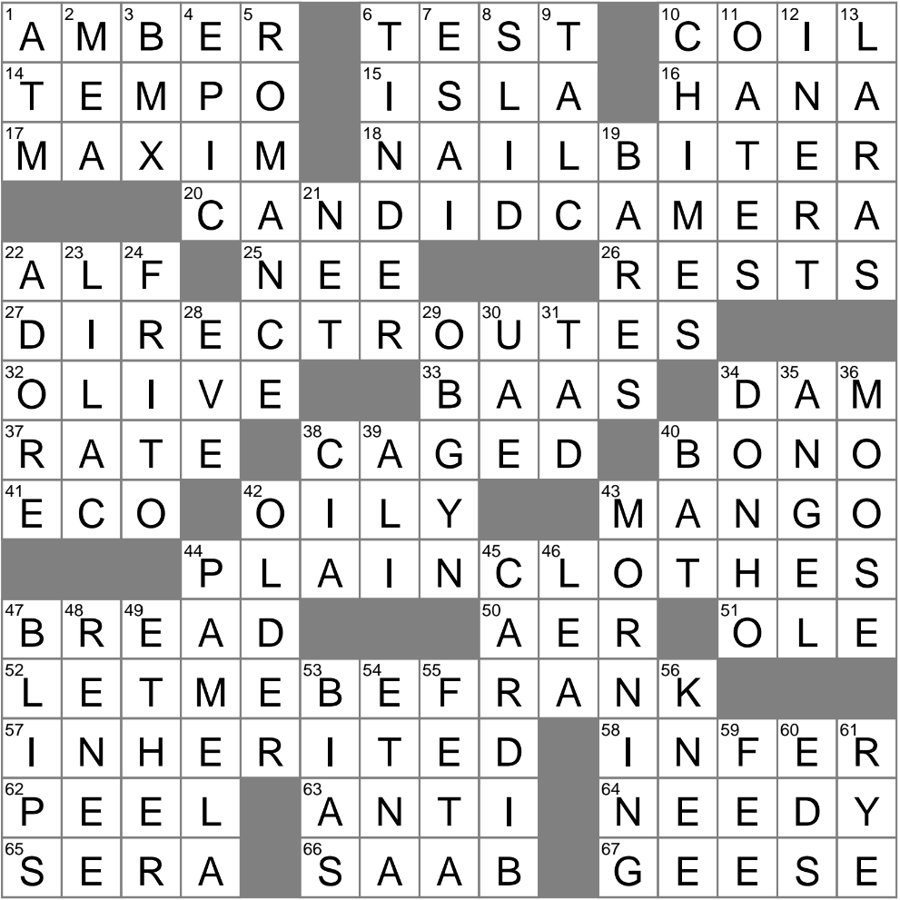 LA Times Crossword 2 Dec 24 Monday LAXCrossword