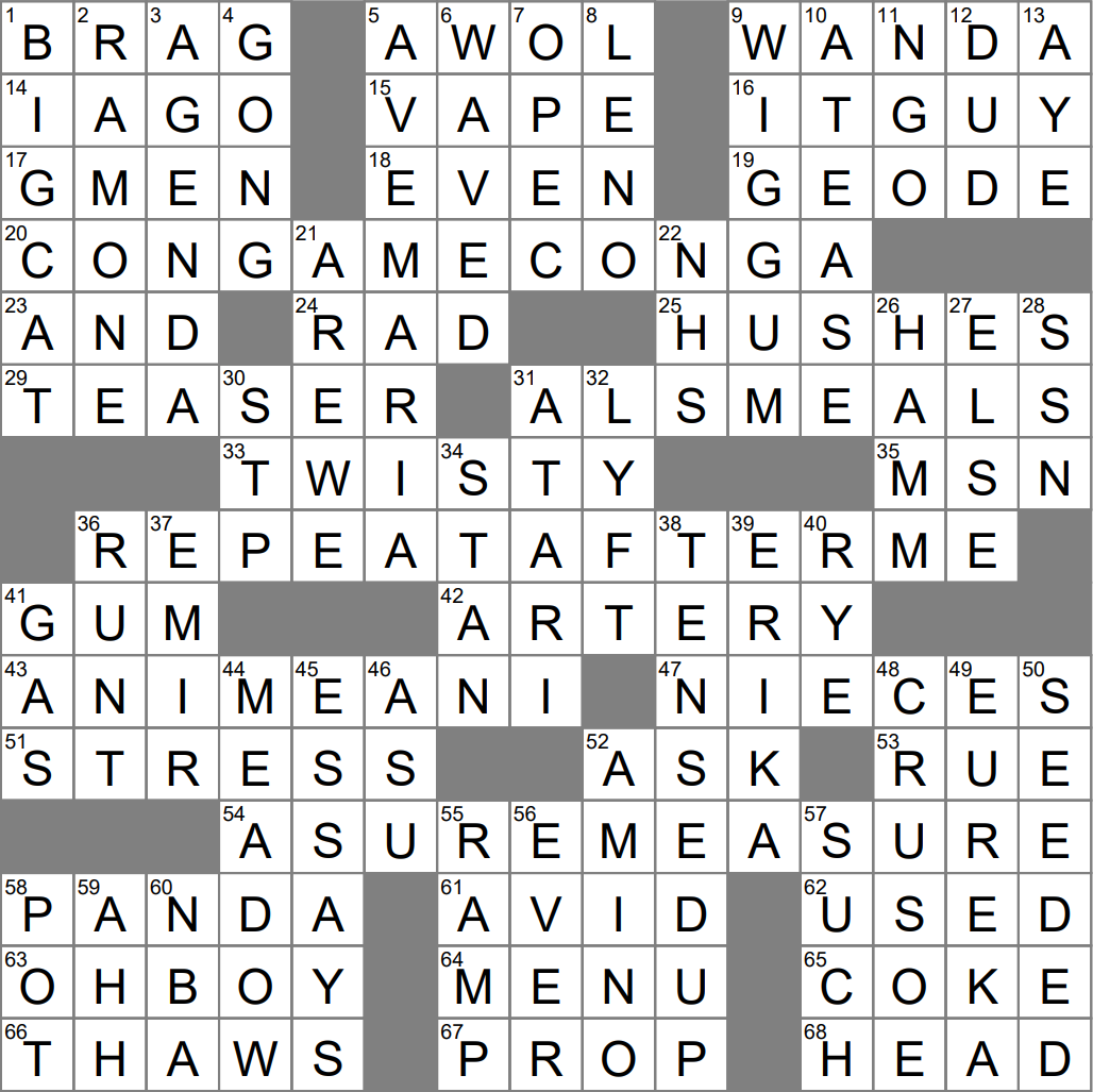 singer difranco crossword clue
