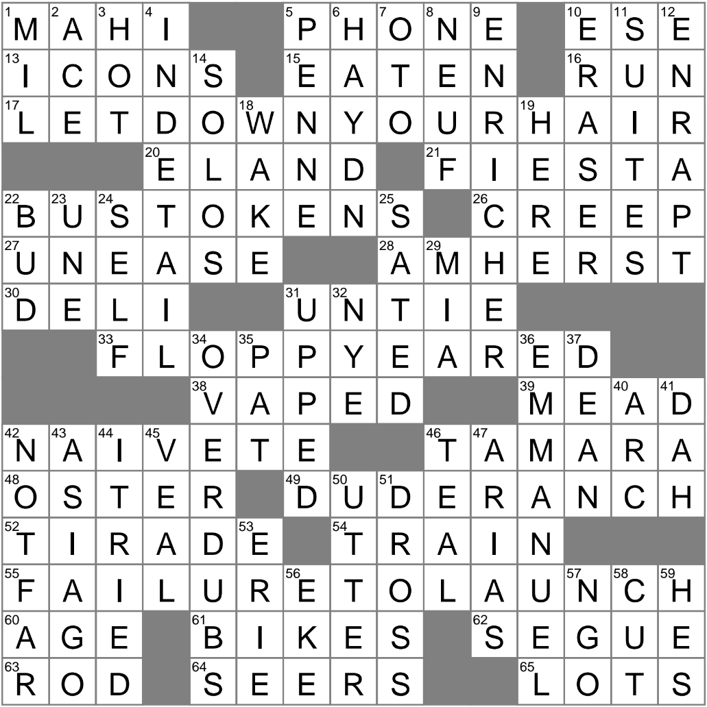 LA Times Crossword 23 Apr 25 Wednesday LAXCrossword
