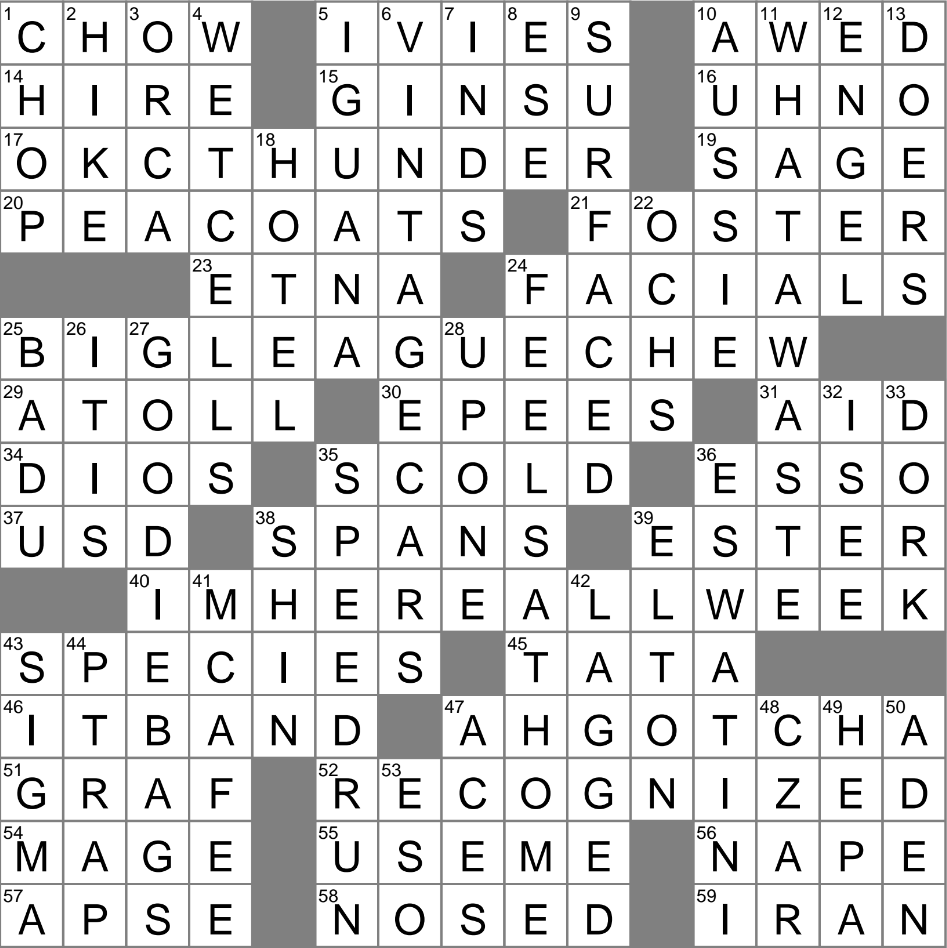 scylla's head crossword