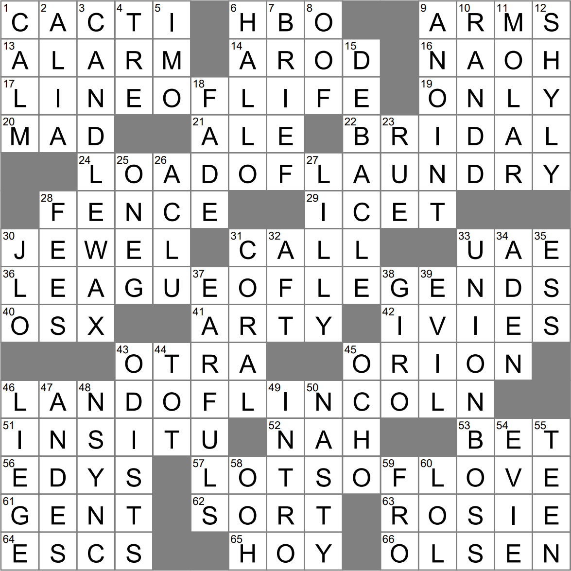 LA Times Crossword 24 Apr 23 Monday LAXCrossword