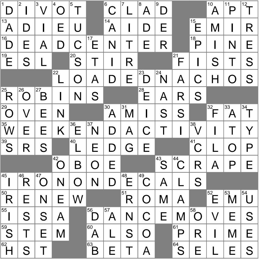 LA Times Crossword 24 Oct 24 Thursday LAXCrossword