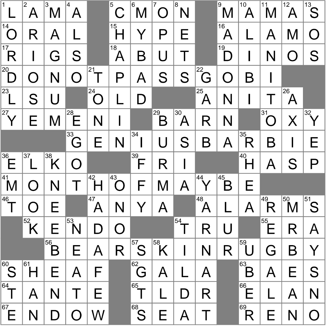 LA Times Crossword 27 Oct 23 Friday LAXCrossword