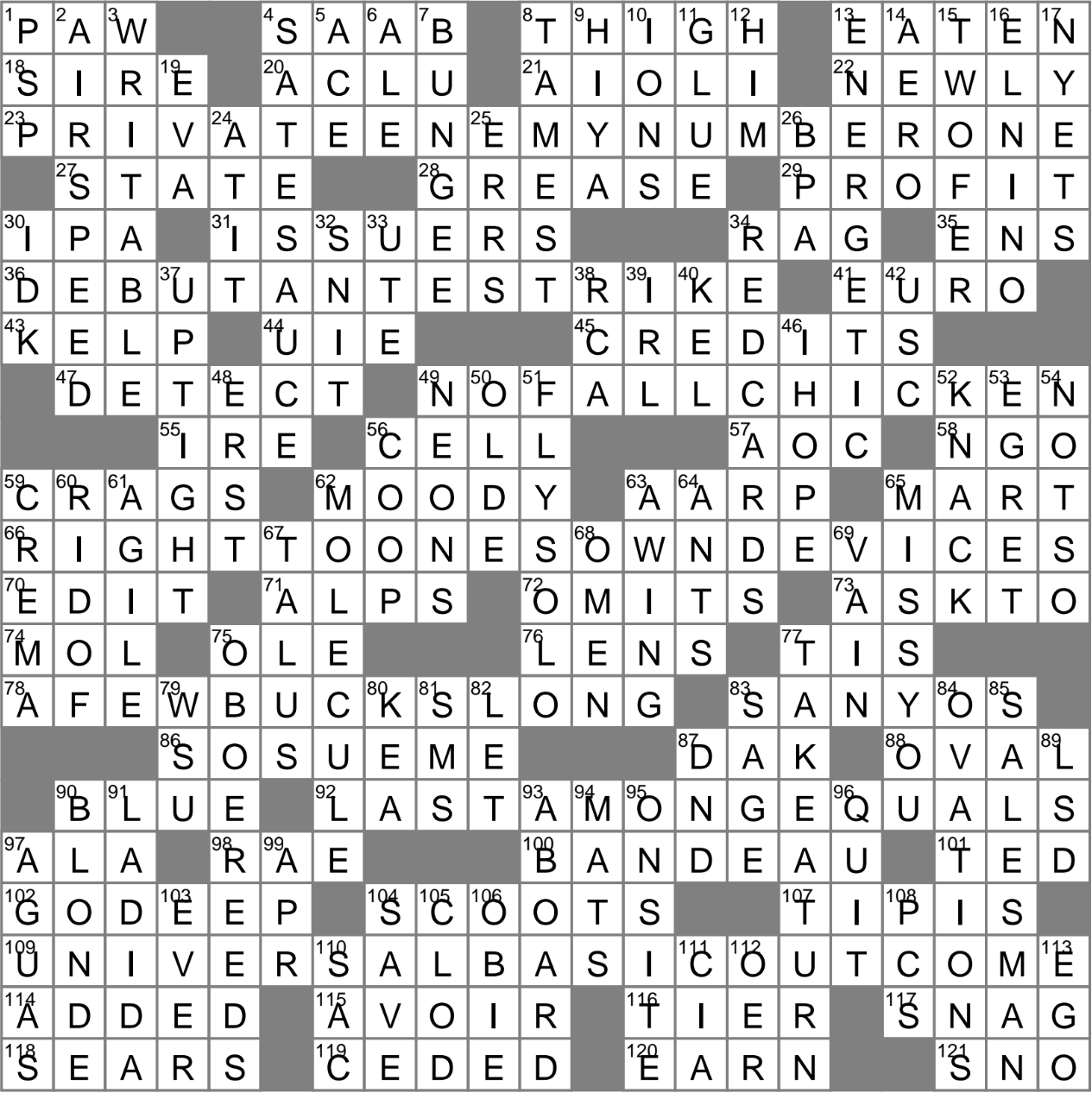 positively claim crossword clue