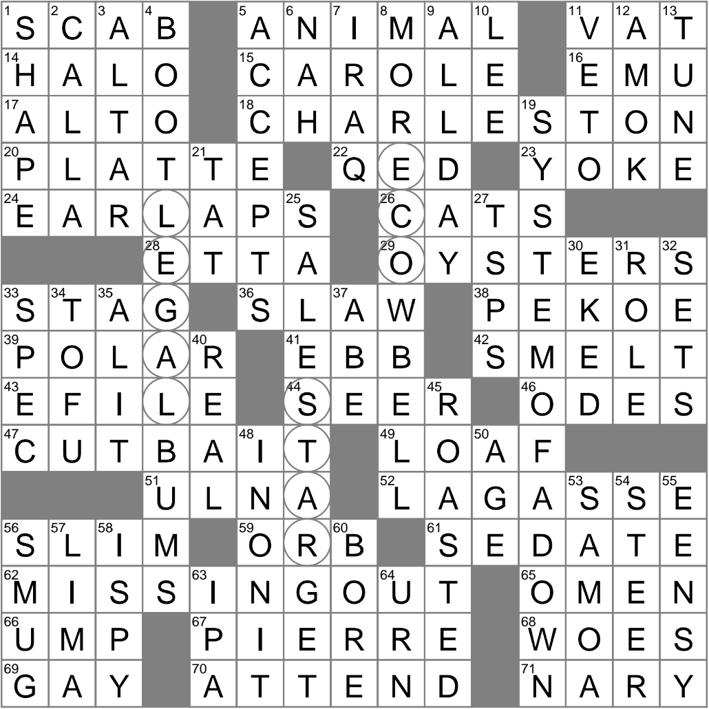LA Times Crossword 29 Jul 25 Tuesday LAXCrossword