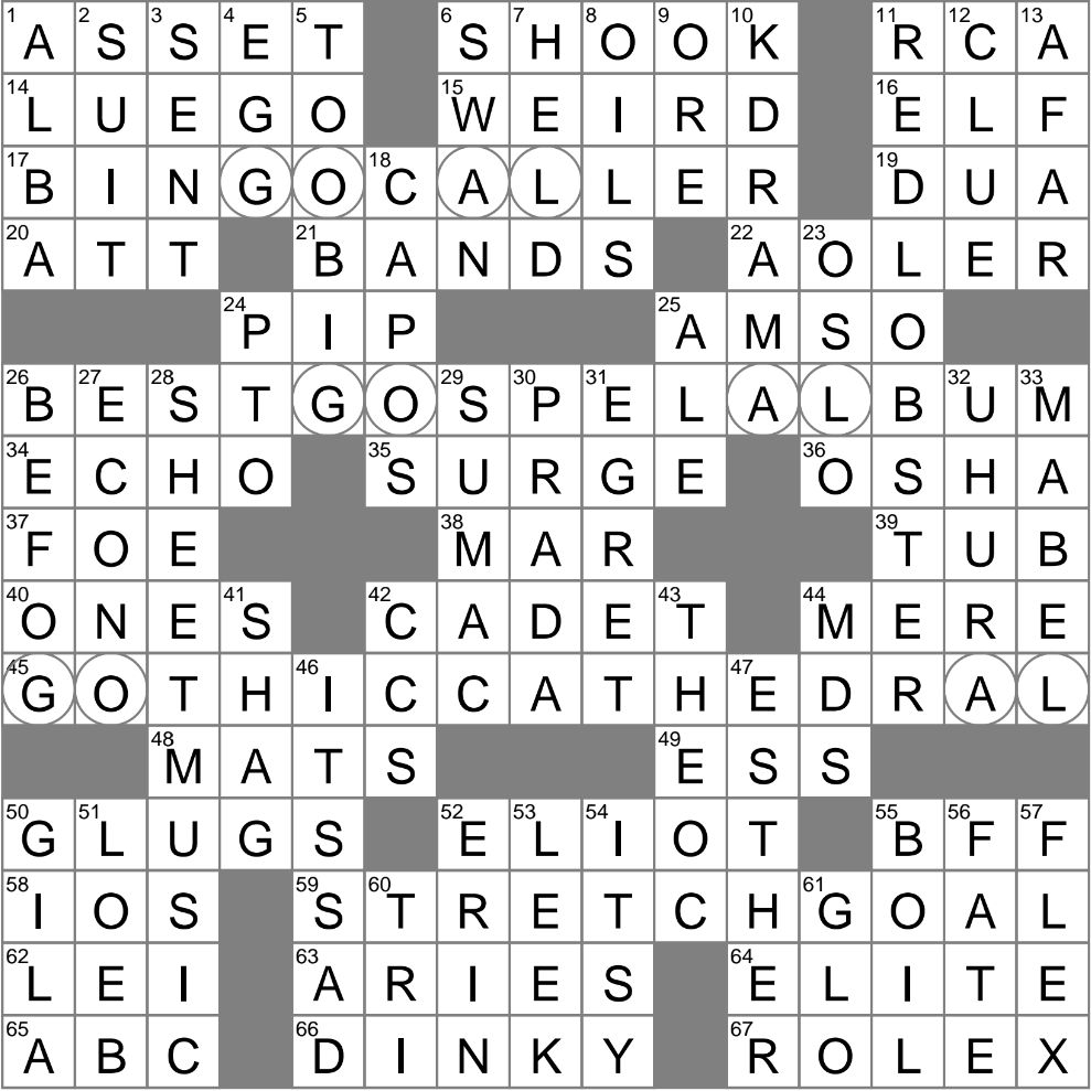 LA Times Crossword 29 Oct 24 Tuesday LAXCrossword