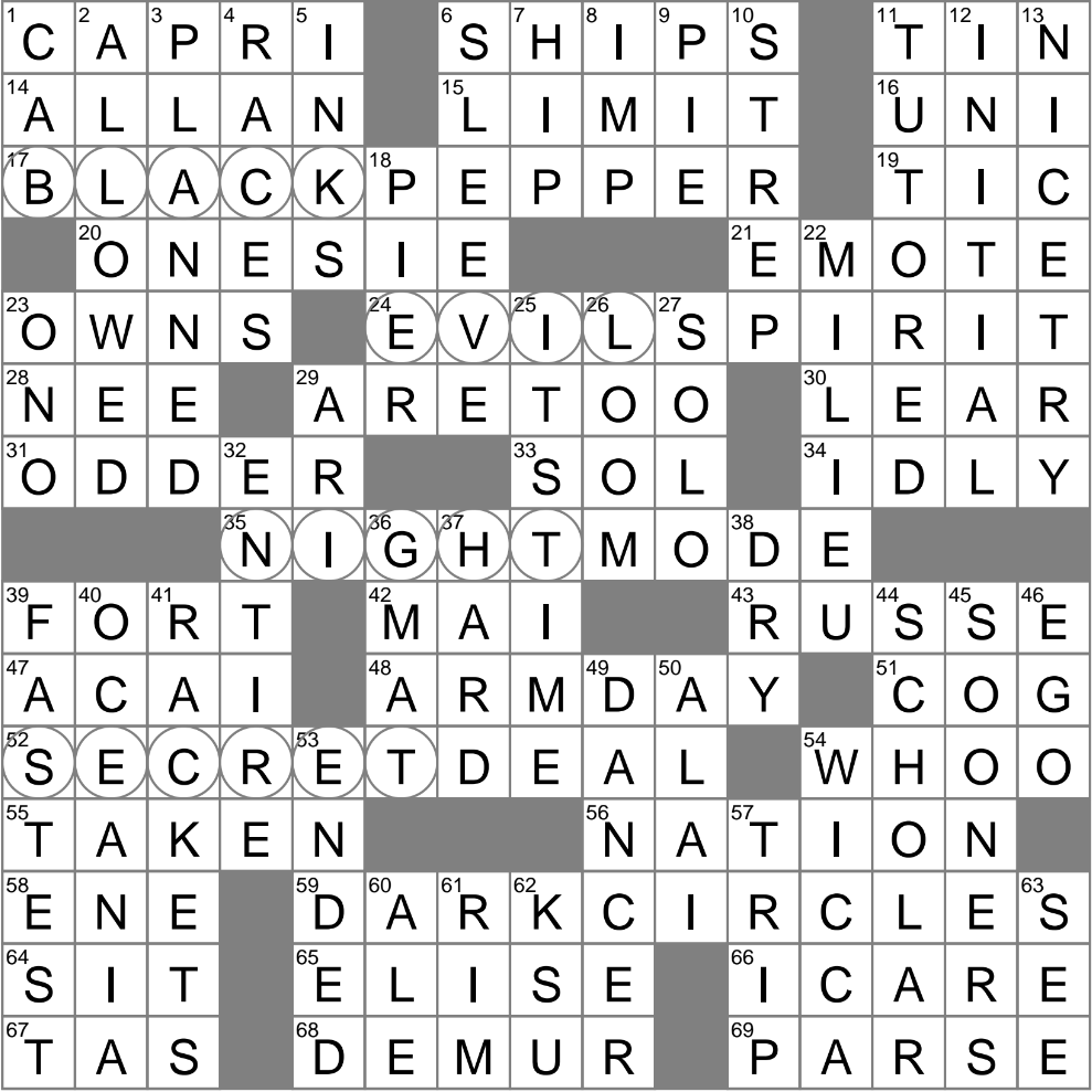 LA Times Crossword 3 Jun 25 Tuesday LAXCrossword