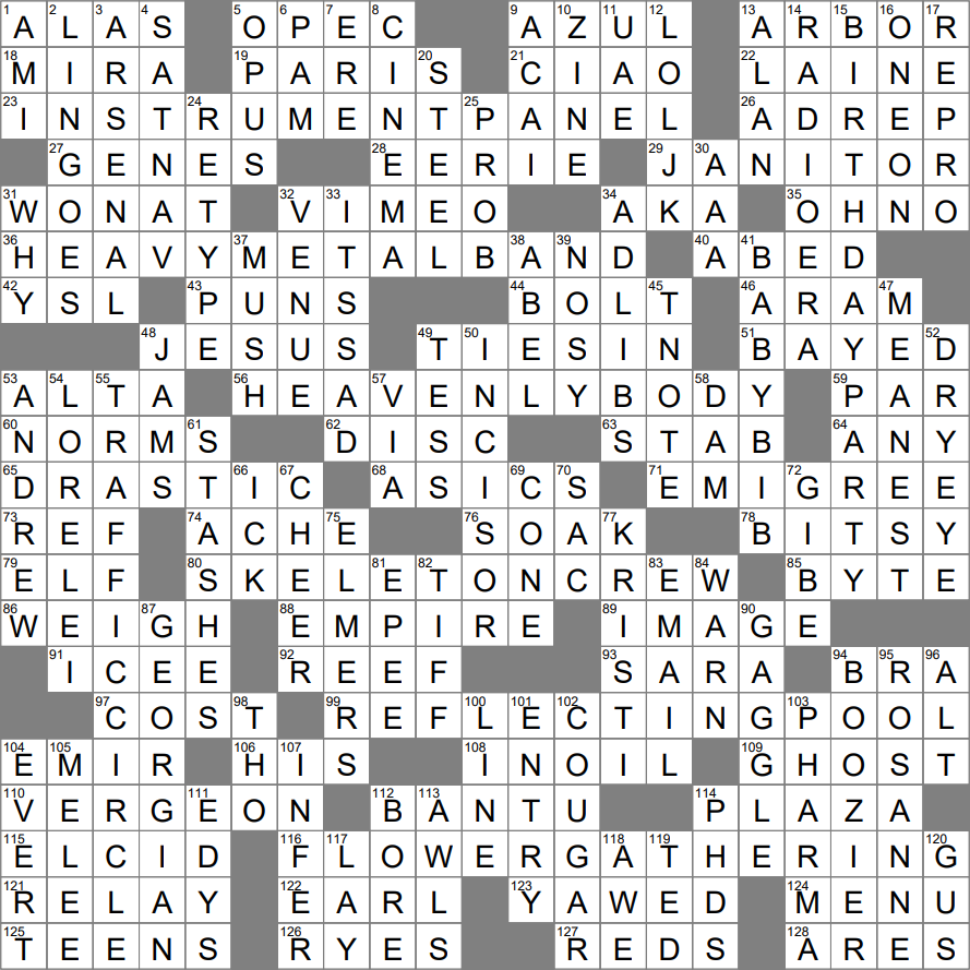 LA Times Crossword 3 Mar 24 Sunday LAXCrossword