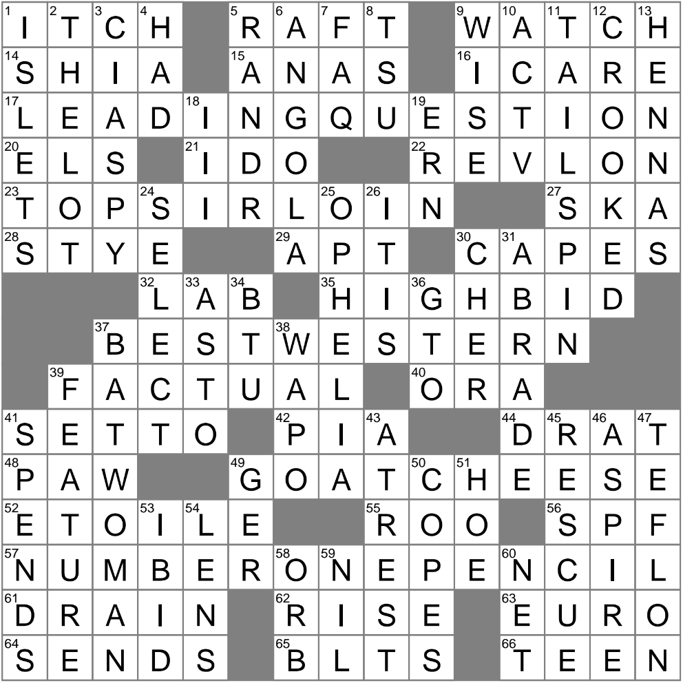 LA Times Crossword 30 May 25 Friday LAXCrossword