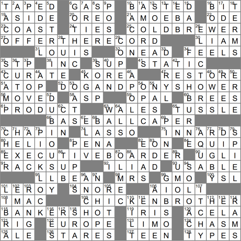 LA Times Crossword 4 Dec 22 Sunday LAXCrossword