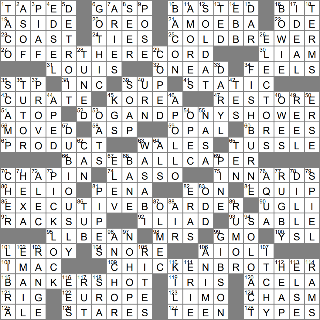 LA Times Crossword 4 Dec 22 Sunday LAXCrossword