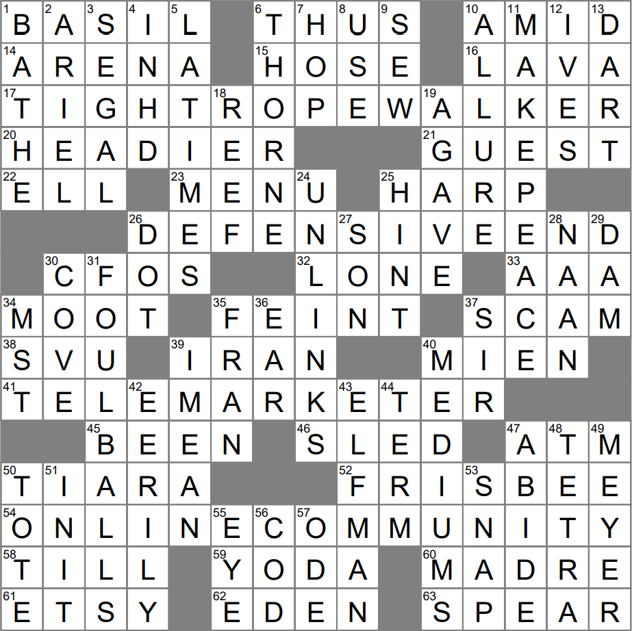 LA Times Crossword 6 Dec 23 Wednesday LAXCrossword