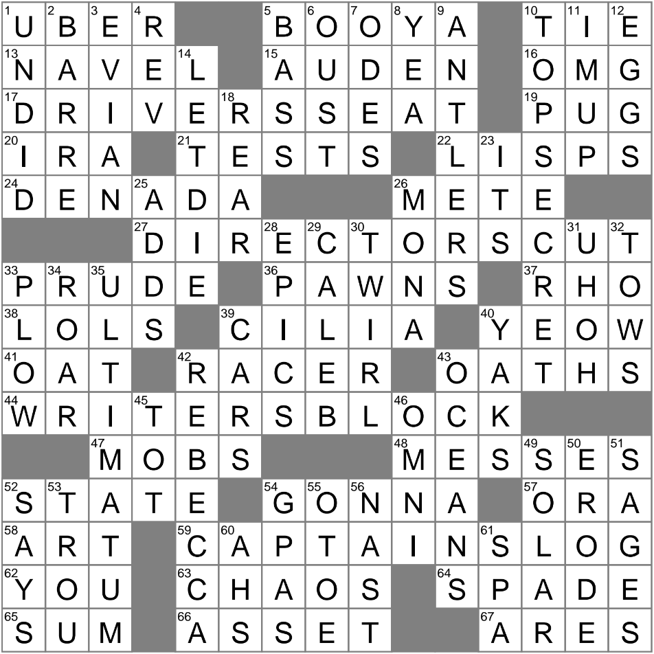 LA Times Crossword 7 Nov 24 Thursday LAXCrossword