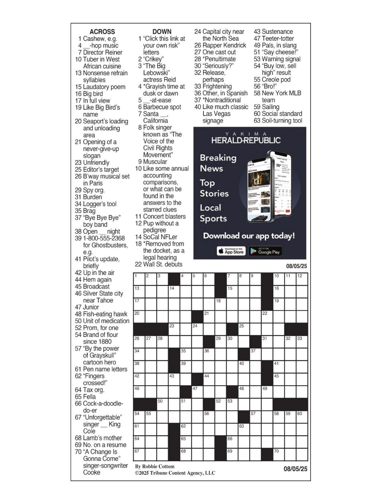 la times daily crossword puzzle