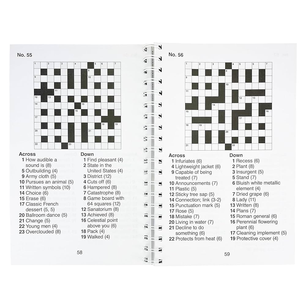 Large Print Crossword Puzzles Volume 2 200 Puzzles For Adults Includes Spiral Bound Lay Flat Design And Large To Extra Large Font For Easy Reading Brain Busters Parragon Parragon Books 9781646389179 Amazon Books