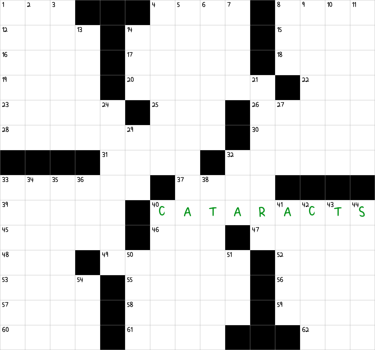 Large Waterfalls NYT Crossword Clue