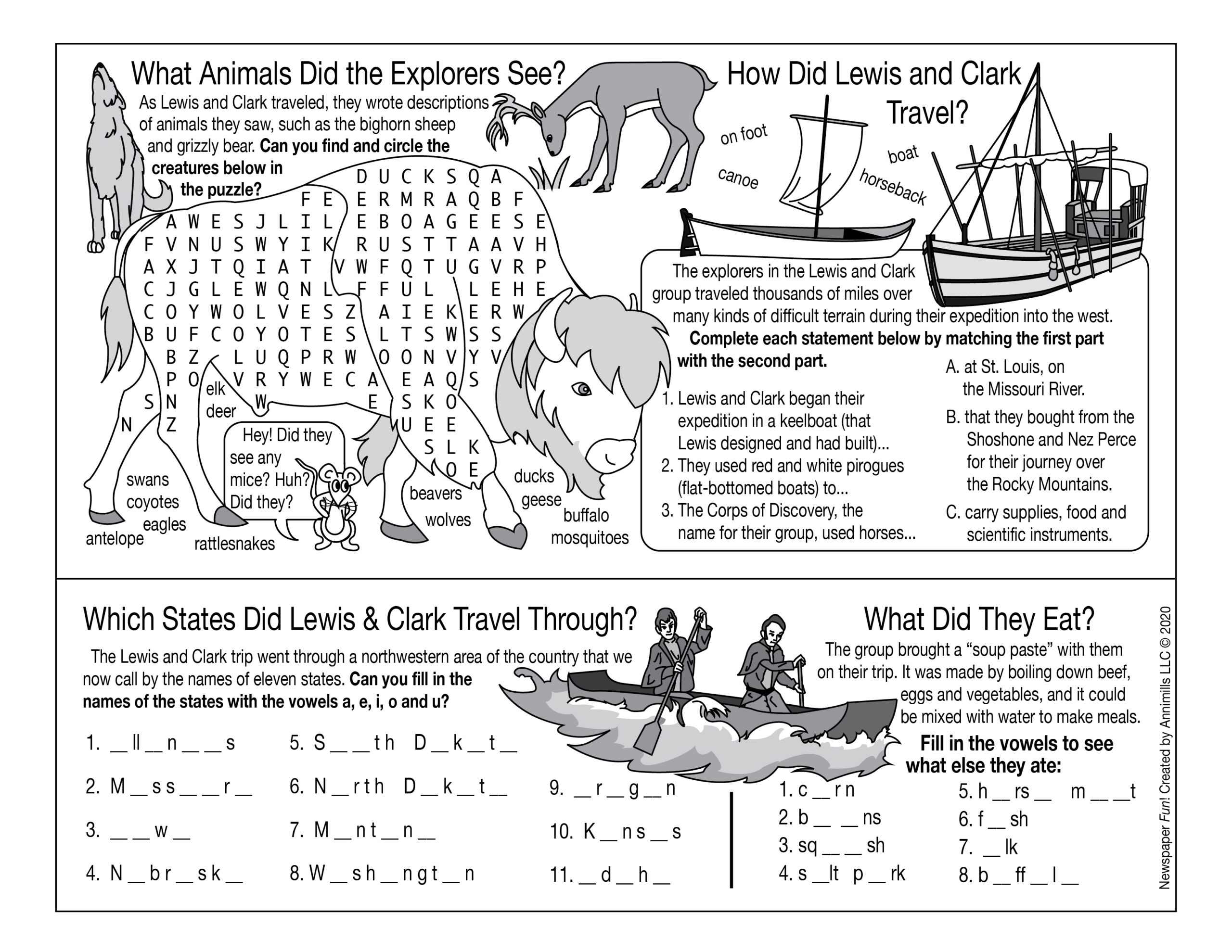 flat bottomed boat crossword