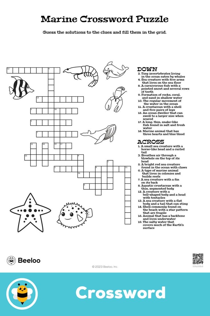 marine crustacean crossword clue