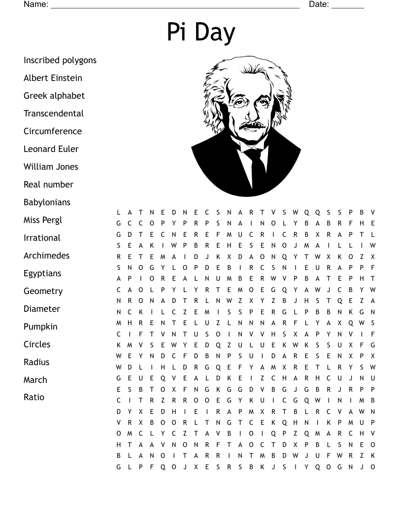 Mathematicians Crossword WordMint