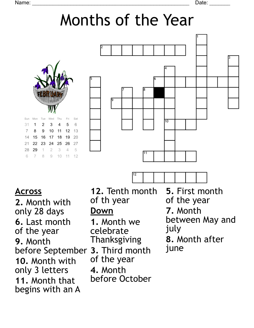 Mid Year Review Crossword WordMint