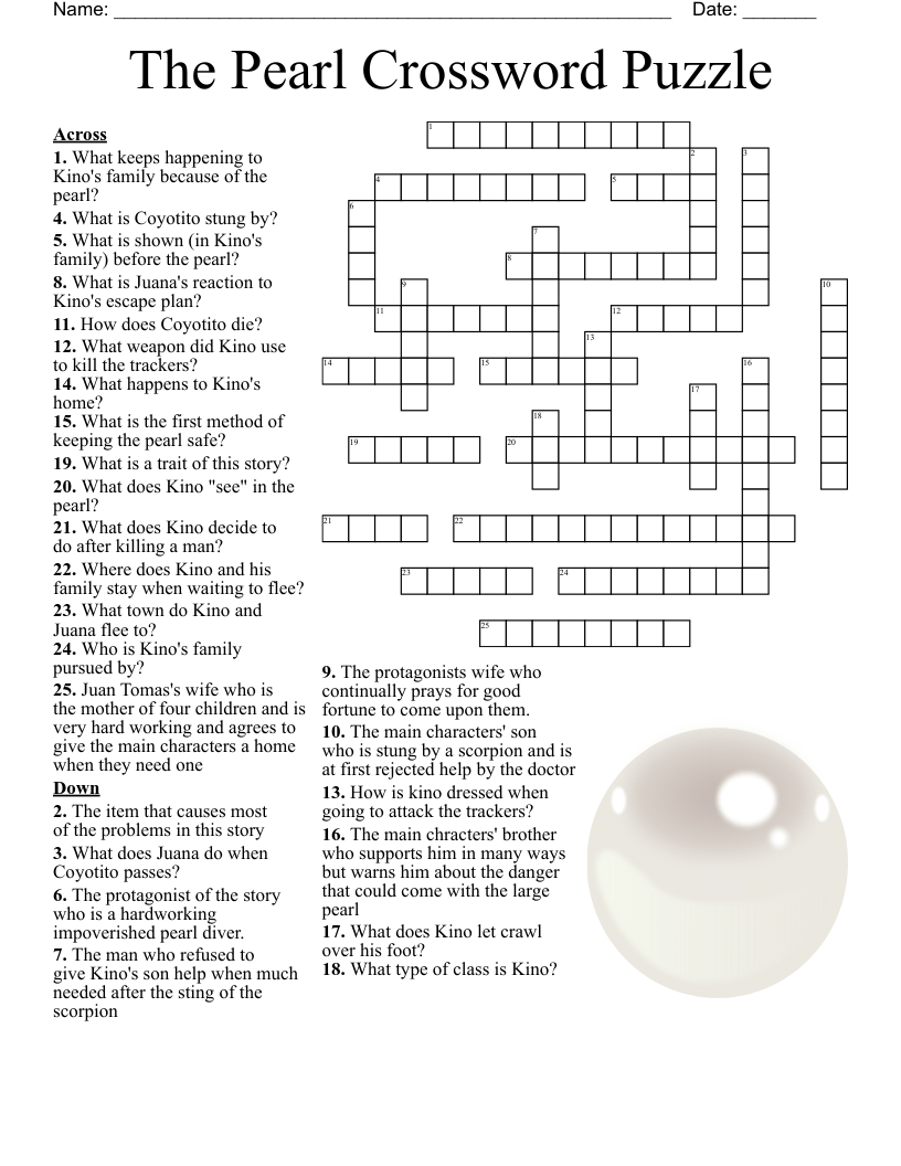 Mother Of Pearl Crossword Puzzle Clue