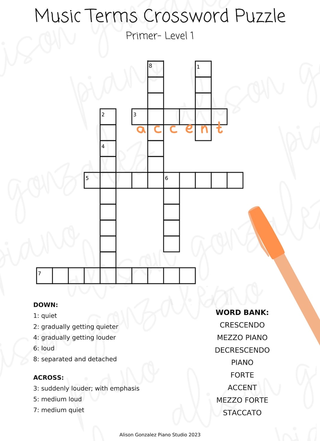slowly in music crossword puzzle clue