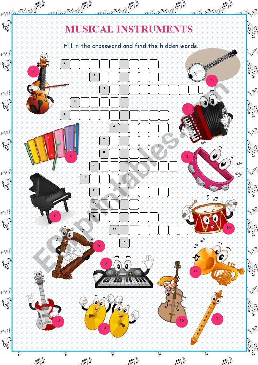 wind instrument crossword puzzle clue
