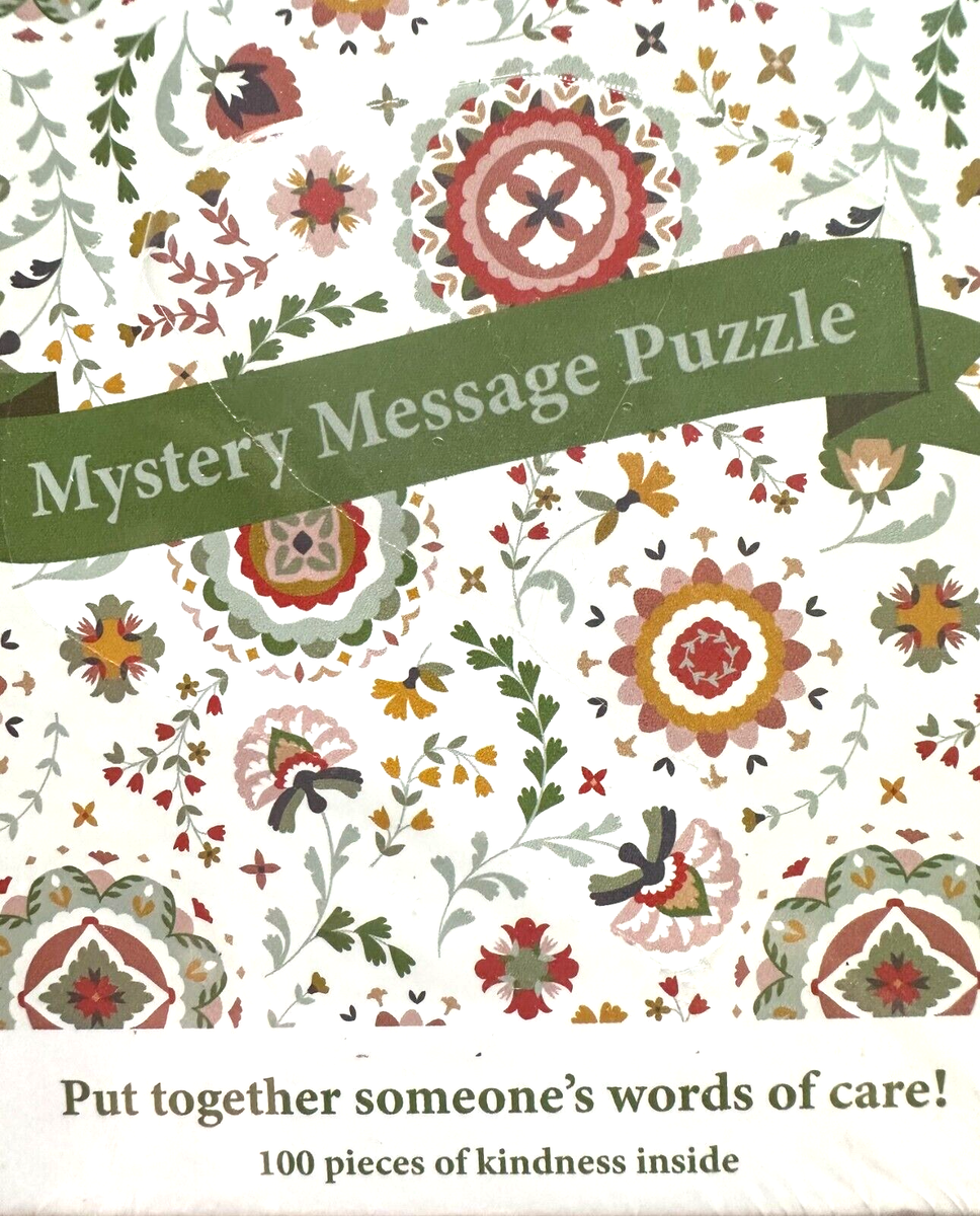 Mystery Message NEW Puzzle 100 Pc Put Together Someone s Words Of Care EBay