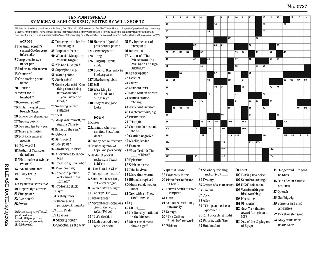 nyt crossword puzzle subscription