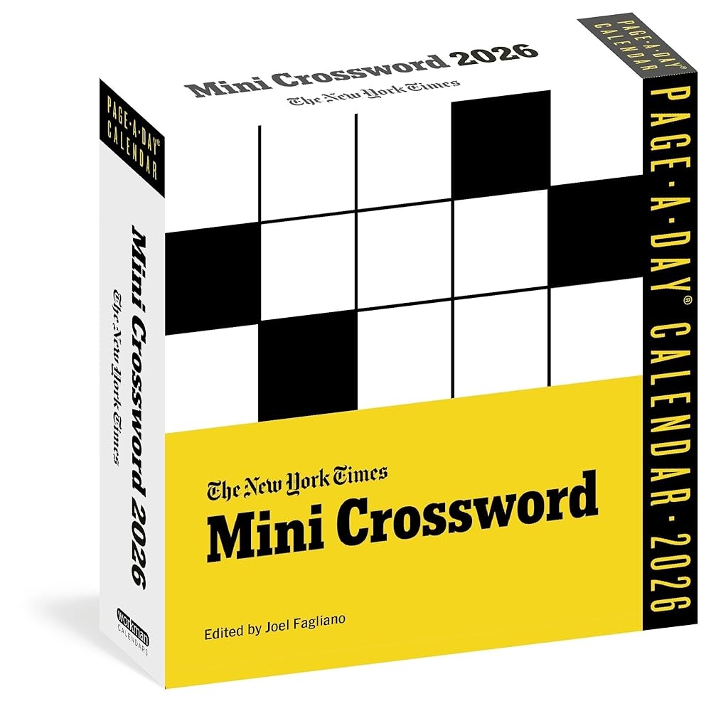 New York Times Mini Crossword Page A Day Calendar 2026 For Crossword Beginners And Puzzle Pros Workman Calendars Fagliano Joel 9781523530502 Amazon Books