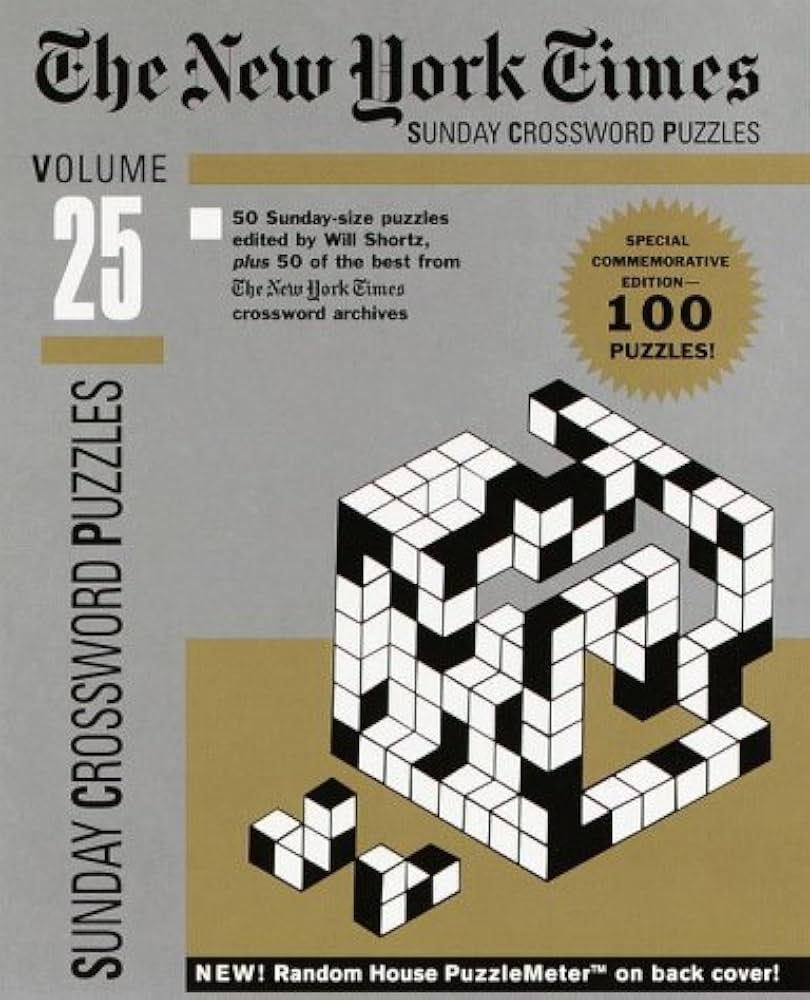 New York Times Sunday Crossword Puzzles Volume 25 NY Times Shortz Will 9780812932089 Amazon Books