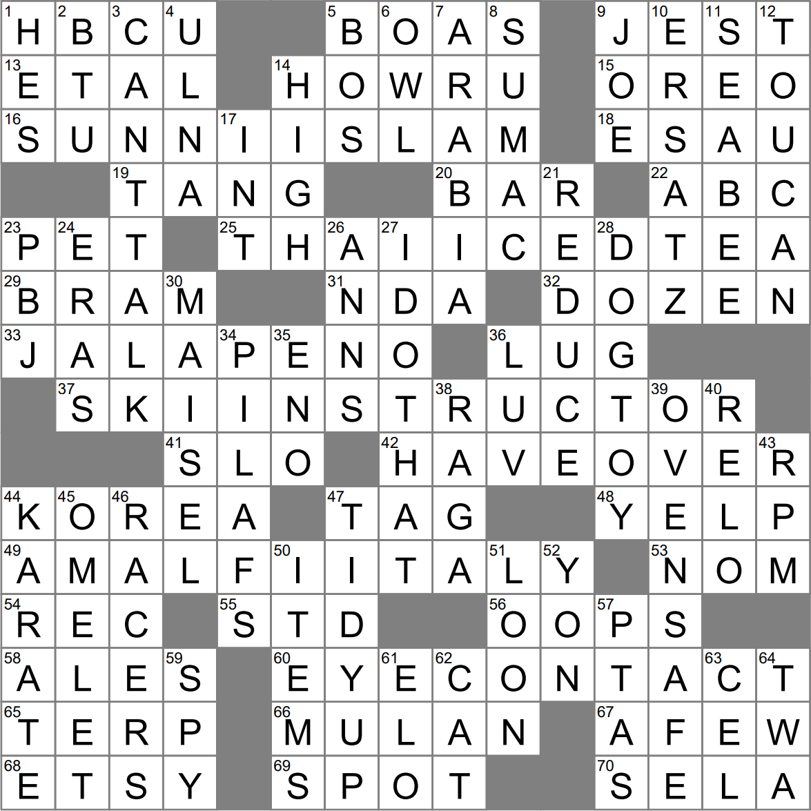 Not Genuine Crossword Clue Archives LAXCrossword