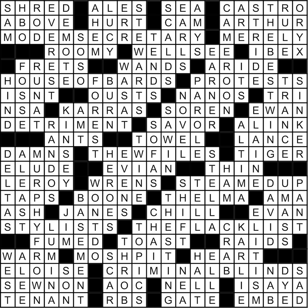 publicity rep crossword clue
