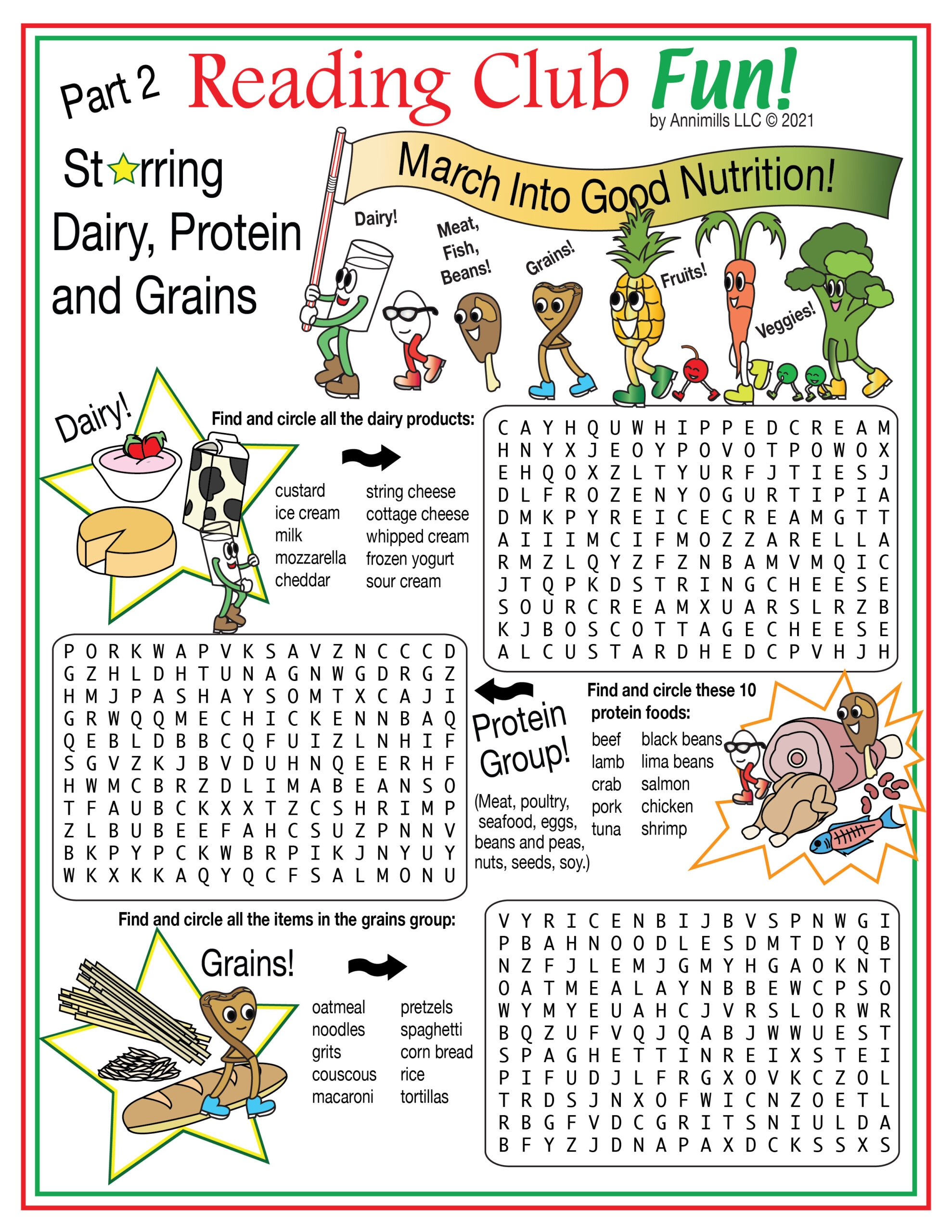 Nutrition For Better Health Puzzle Activity Set Made By Teachers