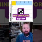 NYT Mini Crossword Apr 10 YouTube