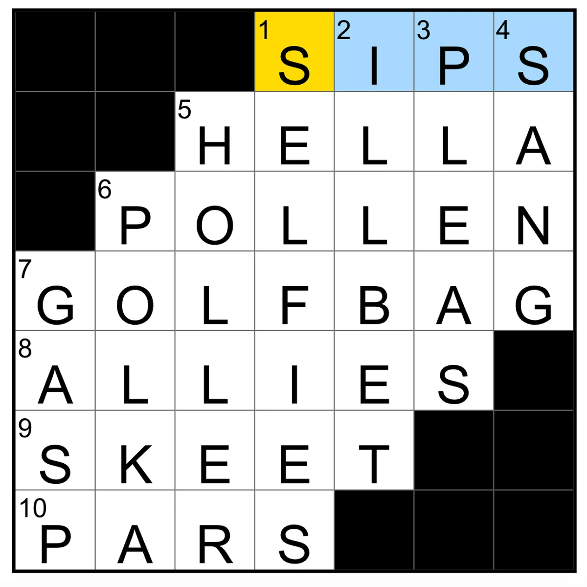 new york times mini crossword answers