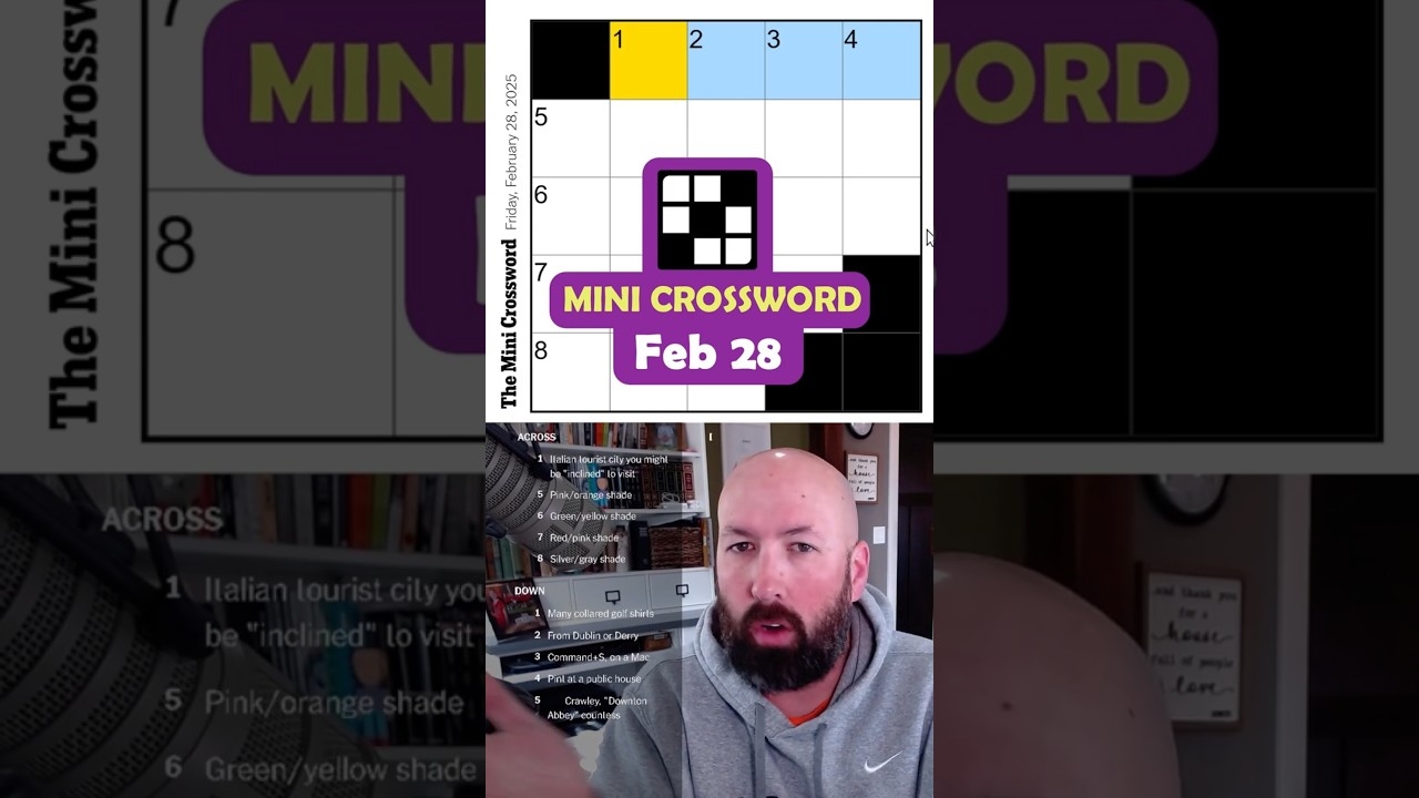 NYT Mini Crossword Feb 28 YouTube