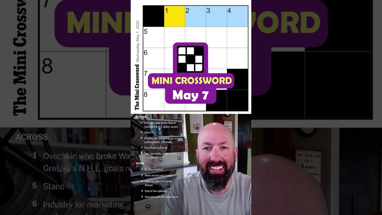 NYT Mini Crossword May 7 YouTube