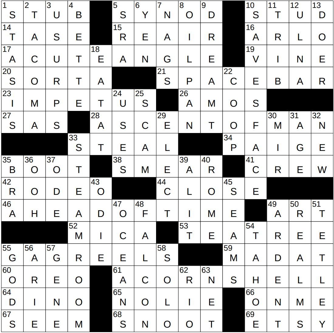 NYXCrossword Answers To The New York Times Crossword